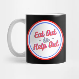 Eat Out To Help Out Retro Style Mug